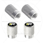 For Volvo R Design Emblem Aluminum Tire Valve Caps | 4-Pack Dust Covers alternate view