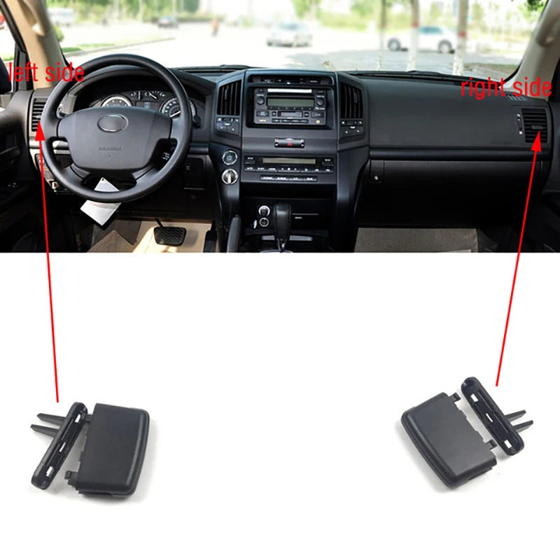 For Toyota Land Cruiser LC200 FJ200 2008-2017 Car Front Dashboard Air Conditioner Outlet A/C Air Conditioning Vents Tab Clip