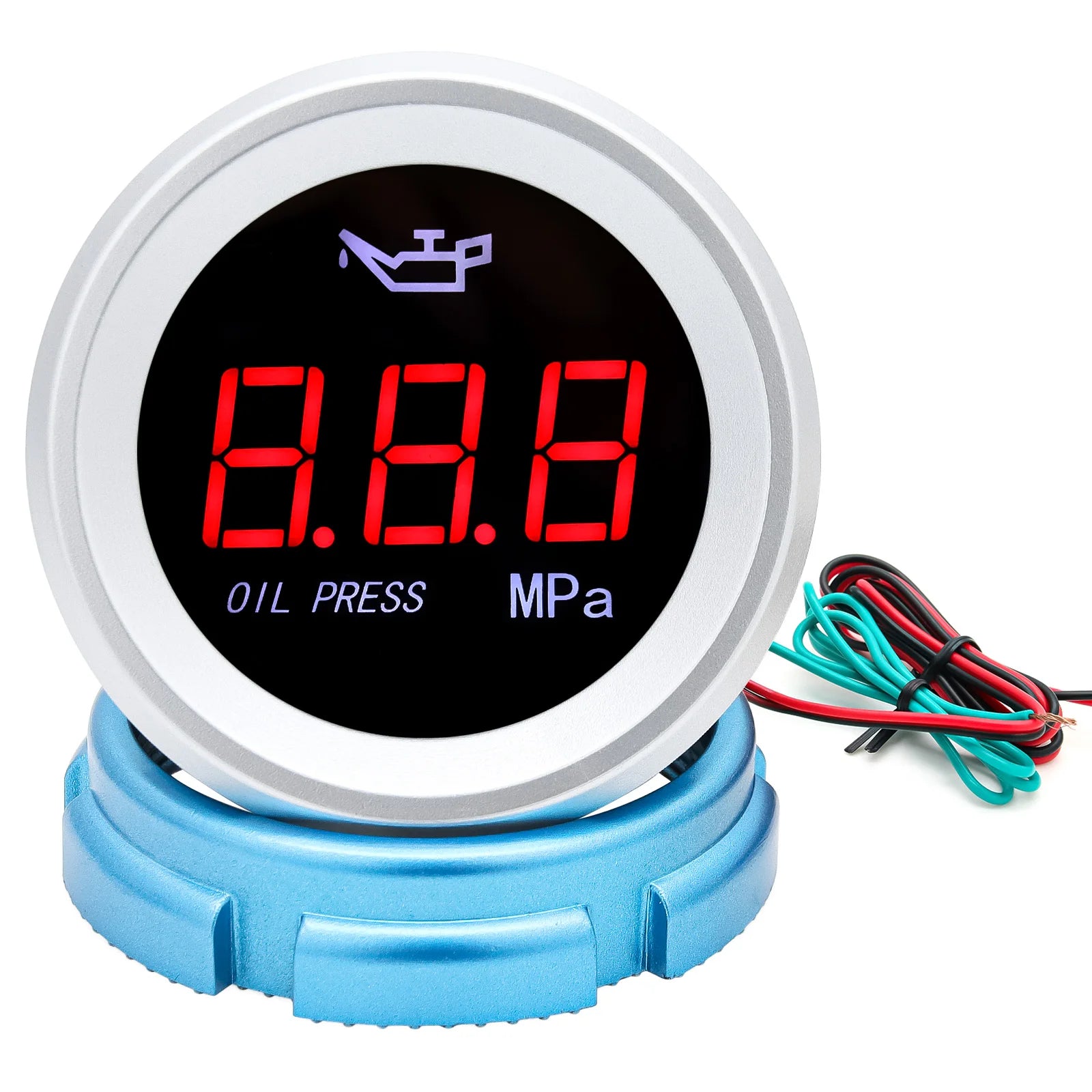 AD 52mm Water Temperature Gauge with Warning Alarm 0-120℃ Water Temp Meter + 1/8NPT Sensor Voltage for Marine Boat Car Truck