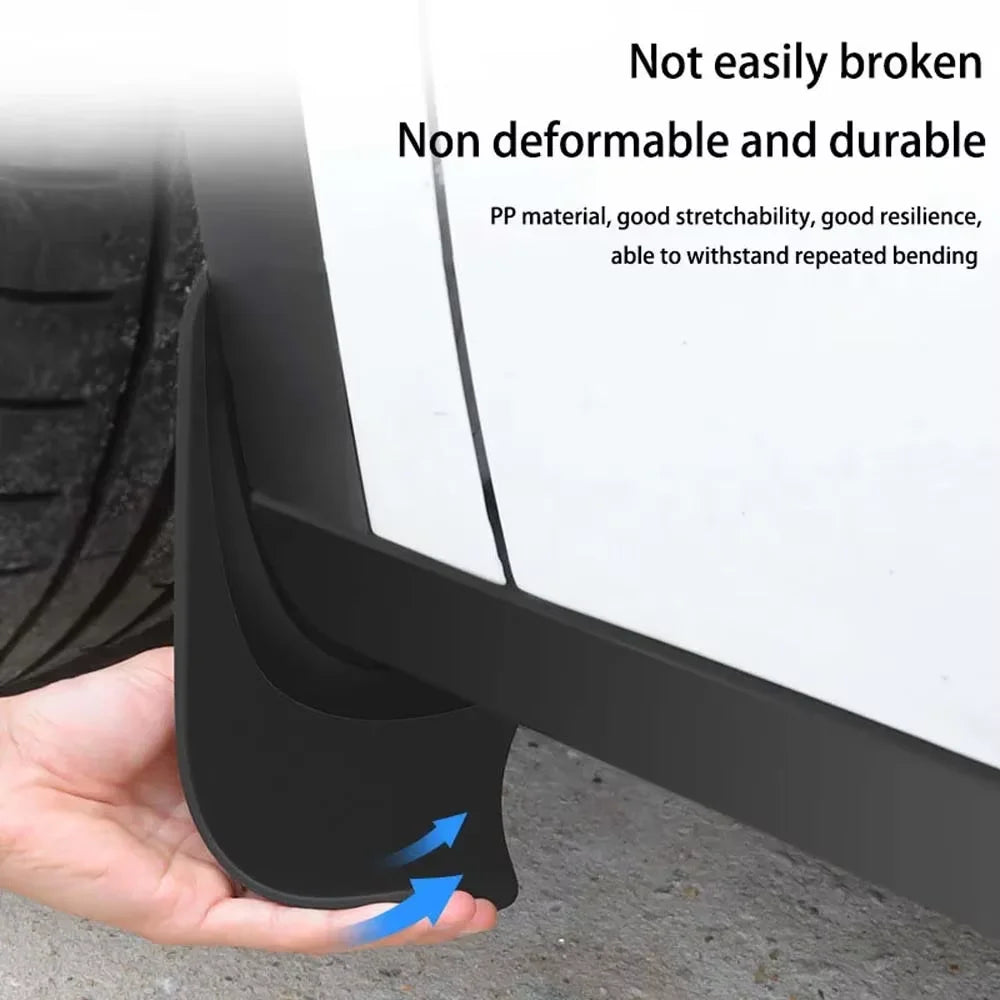 Mud Flaps for Tesla Model 3 Highland 2024 2025 | TPE Splash Guards detail view