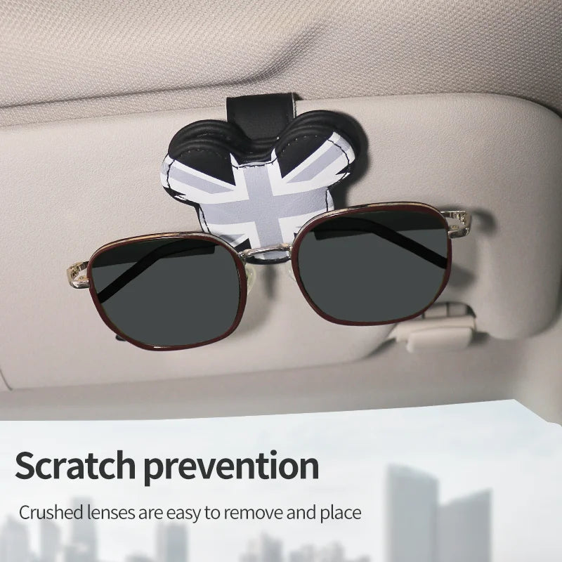 Car Glasses Case Sunglasses Holder For Mini Cooper F54 F55 F56 F60 R55 R56 R60 U25 F65 J01 Universal Storage Portable Clip