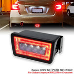 For Subaru Impreza WRX/STI or Crosstrek 3-In-1 Full LED Rear Fog Light Function as Tail/Brake Lamp,