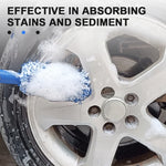 SEAMETAL Car Wheel Tire Rim Cleaning Brush Portable Plush Car Wheel Hub Brush Washing alternate view