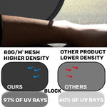 2-Piece Cartoon Animal Car Sunshade | UV Resistant Self-Adhesive Window Shade lifestyle view