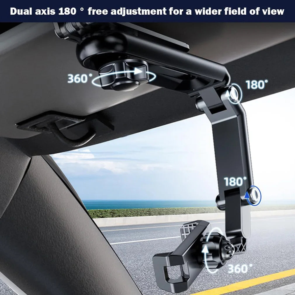Universal Rotatable Retractable Car Phone Holder for Sun Visor Phone Mount Navigation Bracket Rearview Mirror Auto Phone Holder