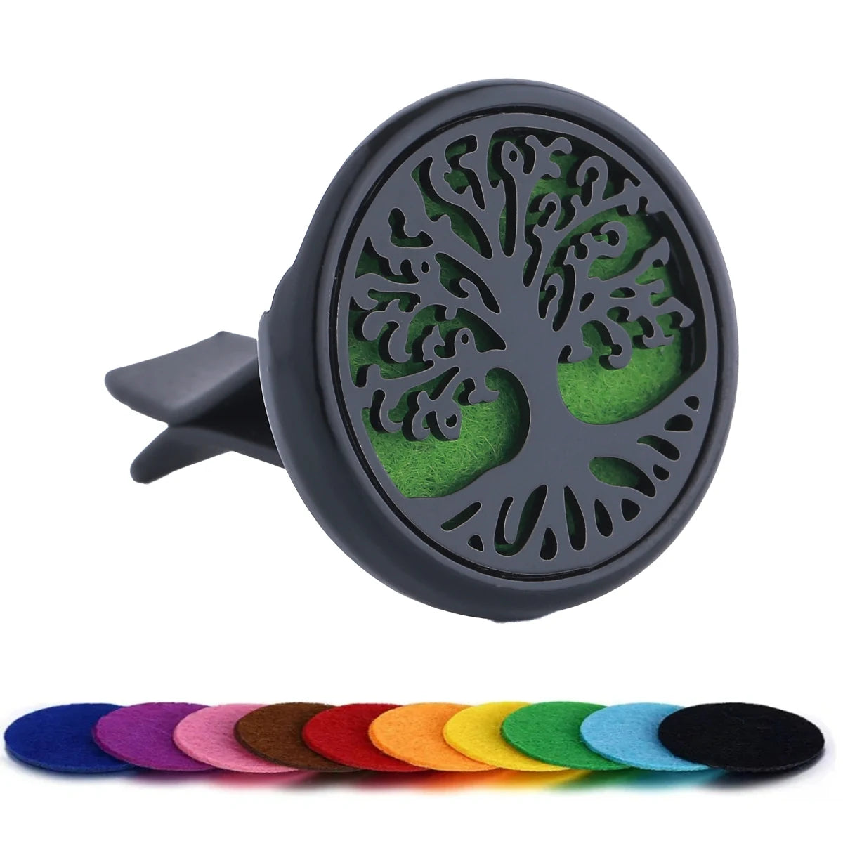 Refillable Car Air Freshener | Vent Clip Diffuser with 10 Gaskets detail view
