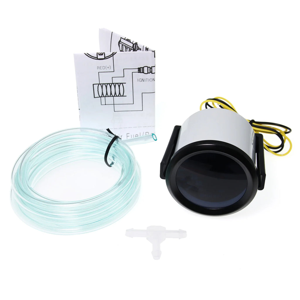 2" 52MM Car Gauge Tachometer Boost Meter PSI Bar Water Temp Oil Temp Gauge Oil Pressure Vacuum Voltmeter For 12V Gasoline Car