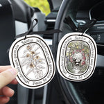 6Pcs Air Freshener Car Perfume Natural Scented Paper Auto Hanging Decoration Fragrant Tablets Aromatherapy Accessories Interior