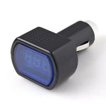 12V 24V Car Battery Voltage Meter | LED Digital Cigarette Lighter Volt Gauge Monitor close-up view