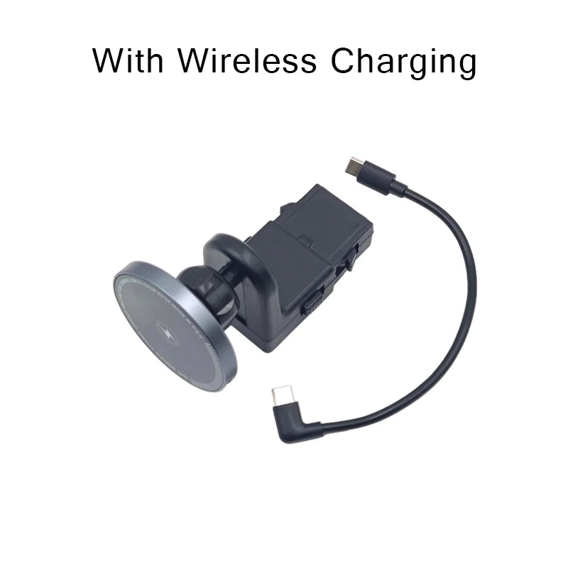For BMW 5 7 Series I5 I7 IX X5 X6 X7 2023 2024 2025 Car Seat Pad Magnetic Holder Phone 15W Wireless Charger Stand Trim
