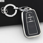 TPU Car Remote Key Case Cover Shell Fob Keychain For Toyota Prius Camry Corolla CHR C lifestyle view