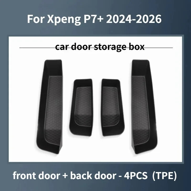 For Xpeng P7+ 2024-2026 Car Central Armrest Storage Box Wireless Charging Silicone Pa alternate view