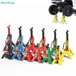 ♥1/10 Scale RC Car Jack Stands – 6T & 3T Mini Metal Jack Stands for RC Crawler Truck Accessories