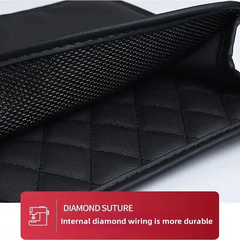 Universal Car Seat Back Organizer PU Leather Storage Bag Multi-Pocket Design Waterpro lifestyle view