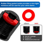 Universal Tire Valve Caps with Rubber Seal | 20 Pack Dust Covers for Cars, Trucks, SU alternate view