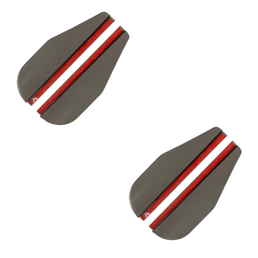 2PCS Car Rearview Mirror Rain Eyebrow Carbon Fiber Sun Visor Shade Cover Protector Cle close-up view