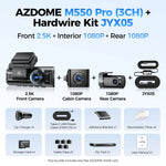 Upgrade AZDOME M550 Pro Dash Cam 4K Front Dashcam Auto 5.8Ghz Wi-Fi GPS G-sensor Car D close-up view