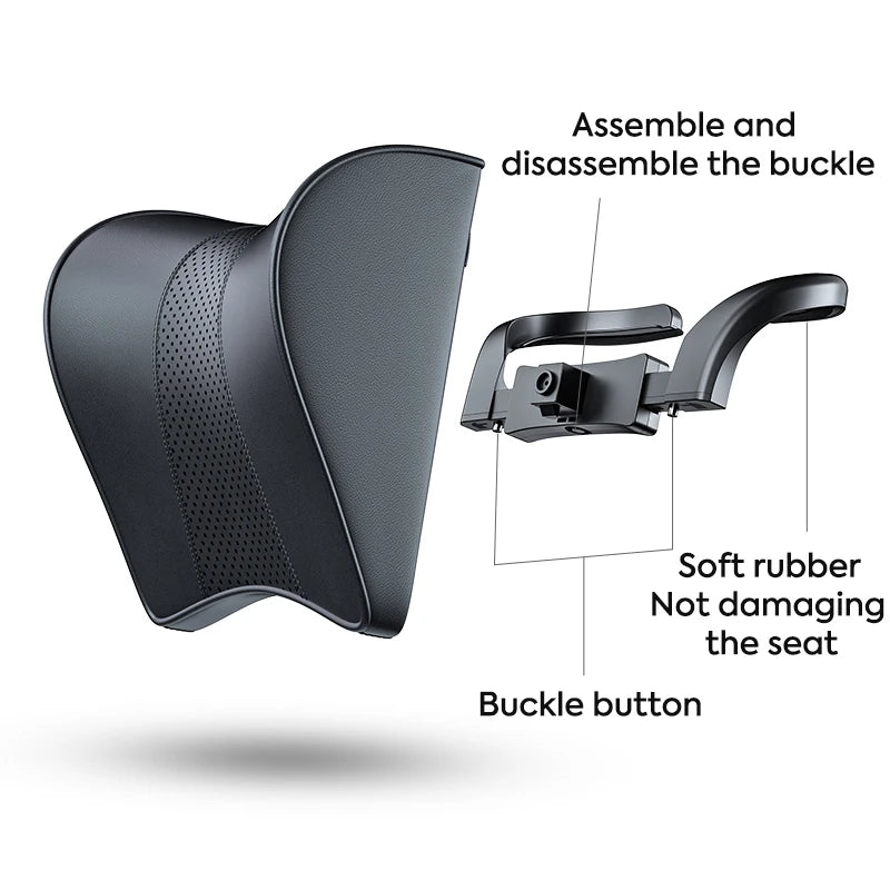 Tesla Model 3 & Model Y Memory Foam Neck Pillow | 5D Headrest Support for Neck Stiffness Relief