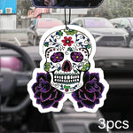 Purple Skull Car Air Freshener | Long-Lasting Perfume Pendant alternate view