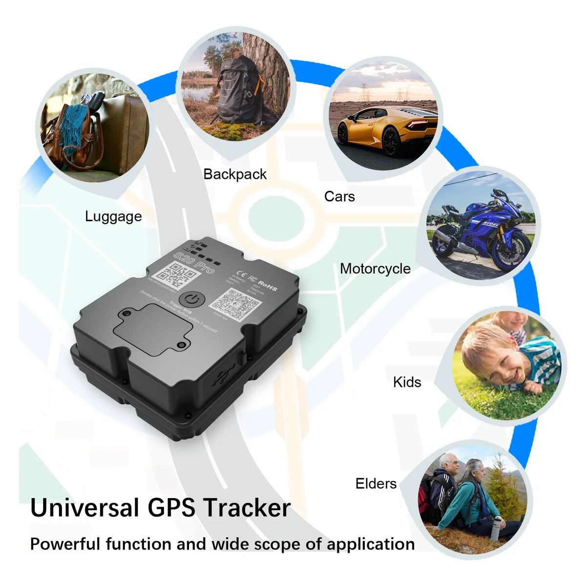 Wholesale 4G GPS Tracker for Car Motorcycle - Real-Time 30 Days Tracking Device Anti-Theft Vehicle Locator, Paid Android/iOS App