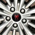 4Pcs Spider Symbol Car Wheel Hub Center Cap Badge Stickers | Universal Auto Accessori lifestyle view