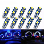 10Pcs T5 Led Bulb W3W W1.2W Led Canbus Car Interior Lights Dashboard Colorful Indicator Wedge Auto I
