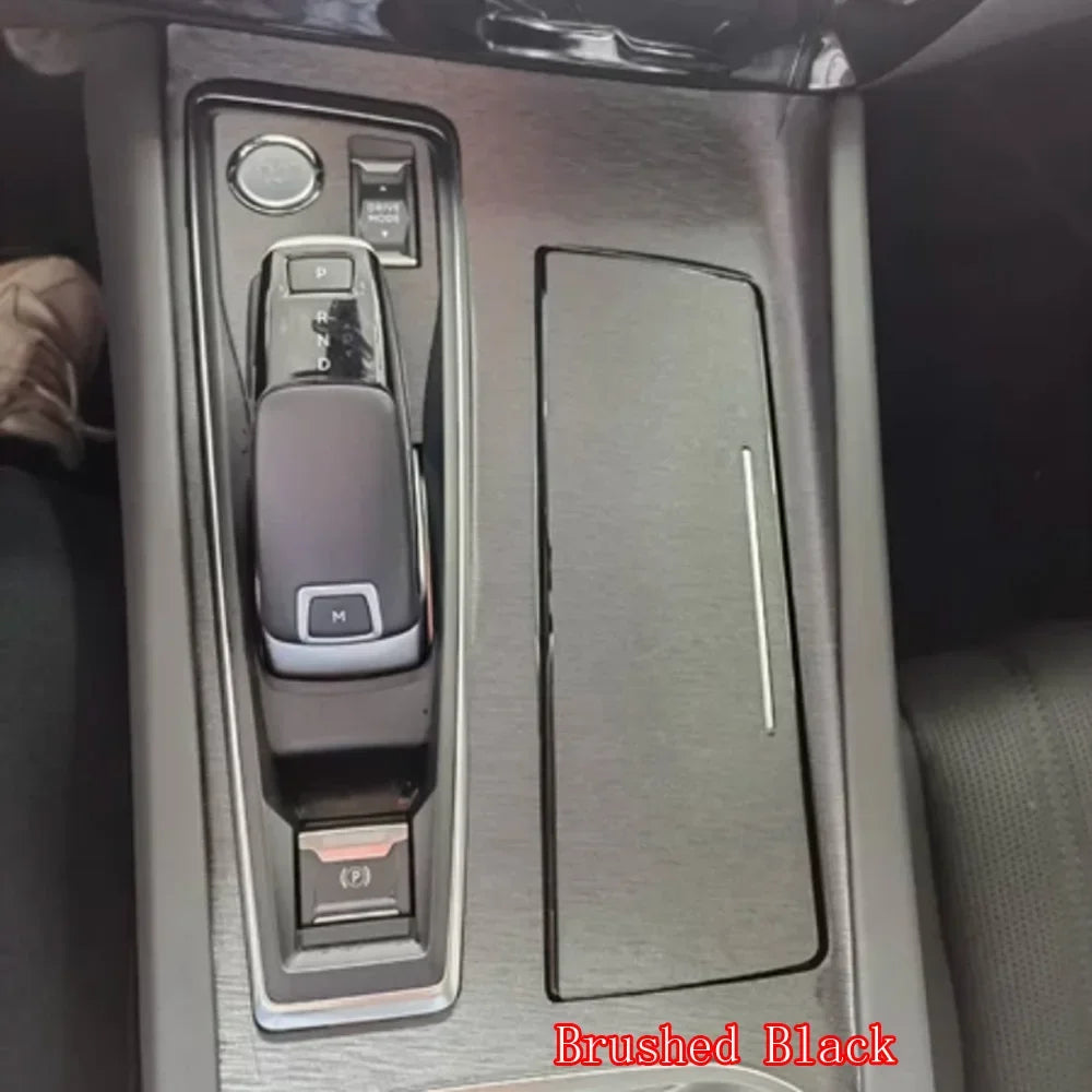 For Peugeot 508 2019 2020 2021 2022 2023 Car Gear Panel Sticker Gear Box Protective Fi close-up view