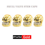 DSYCAR 4Pcs Skull Tire Valve Caps | Universal Dustproof Stem Caps alternate view