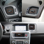 S60 V60 Car Left Right Central Console Air Conditioner AC Vent Outlet Slider Paddle Clip Tab Clip Repair Kit For Volvo 2011-2019