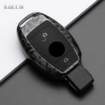 ABS Carbon Fiber Style Car Key Case Cover For Mercedes Benz A B C E Class GLS GLA GLK GLC CLS CLA AMG W204 W205 W212 W463 W176