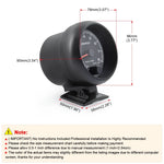 3.75'' 12V Tachometer RPM Gauge 0-8000 RPM | Universal Car Tach with Shift Light detail view