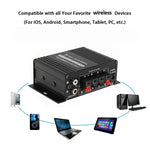 AK170 Mini Digital Power Audio Car Amplifier Blue Light Stereo Audio Amplifier for Home detail view