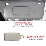 Car Interior Front Sun Shade Visor Makeup Cosmetic Mirror Cover For Mercedes Benz C GLC Class W205  W253 C180 C200 GLC260 GLC300