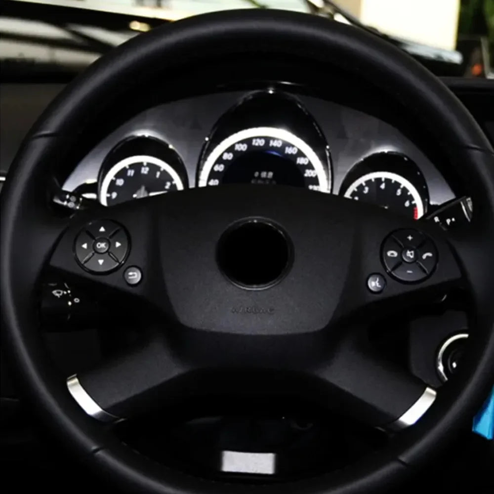 ABS Car Accessories Steering Wheel Buttons Knob Trim Cover Stickers For Mercedes Benz lifestyle view