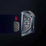 Car Key Shell Case Cover for Cadillac ATS CT6 CTS DTS XT5 Escalade ESV SRX STS XTS ELR 2014 - 2018 Remote Key Holder Keychain