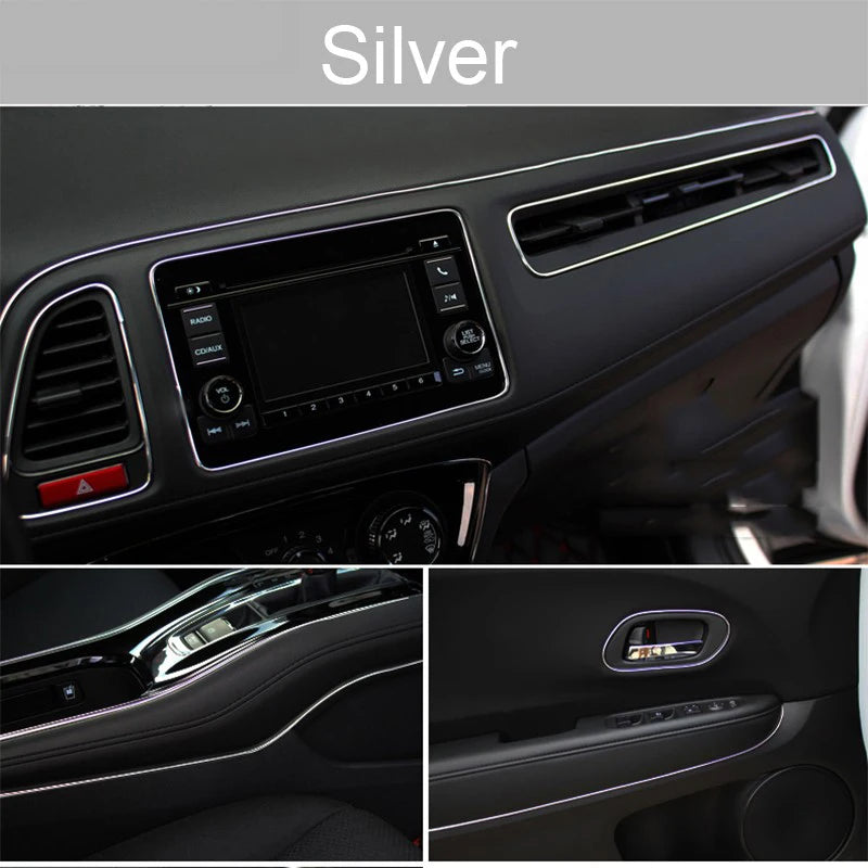 Car Moulding Decoration Flexible Strips1/3/5M Interior Auto Mouldings Car Cover Trim lifestyle view