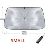 Car Sunshade Car Sunshade Retractable Sunscreen Heat Insulation Front Windshield Parasol detail view