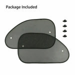 2Pcs Durable Reflector Car Sun Shades Front Rear Window Shield Screen Sunshades Cover Windscreen UV Protection Mesh Visor