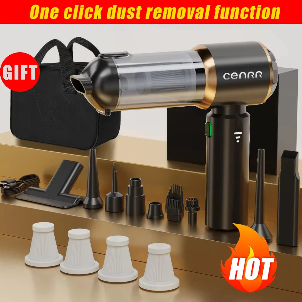 CENRR 998000PA Cordless Car Vacuum Cleaner | Strong Suction Handheld Vacuum additional angle