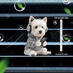 Acrylic Car Vent Clip Aromatherapy Air Freshener Holder 2D Decorative Air Conditioning Vents Accessory for Vehicle Interior