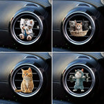 Car Cat Air Freshener Diffuser Car Air Outlet Perfume Clips Air Outlet Aroma Diffuser Ventilation Clip Car Interior Decoration
