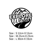 Car Sticker Creativity 10 Styles Adventure Sports Compass Vinyl Decals Car Bumper Body Rear Window Glass Decorative Decals