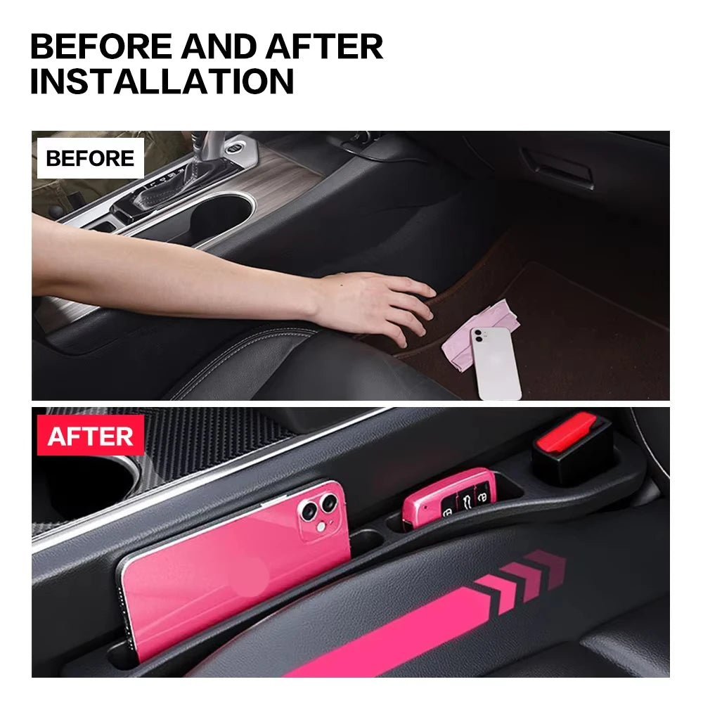 Car Seat Gap Filler Console Organizer 2PCS detail view