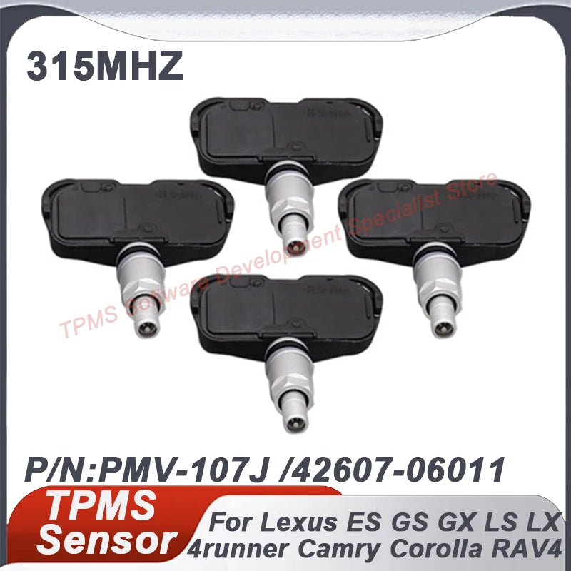 PMV-107J 315MHz TPMS Tire Pressure Sensor | Compatible with Lexus Toyota 42607-06011 42607-33011
