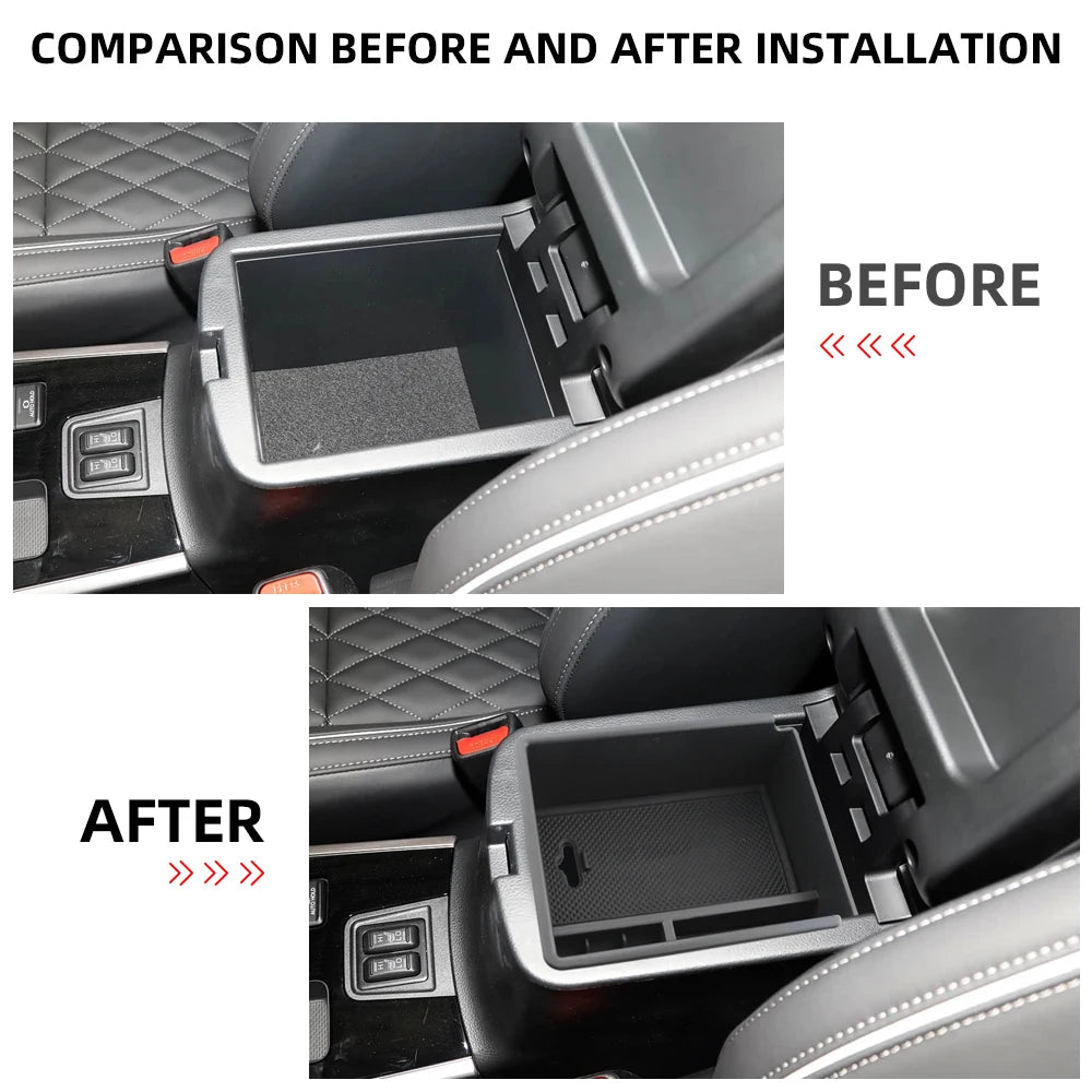 For Mitsubishi Outlander 2019 - 2021 2022 2023 Armrest Storage Box Center Console Tra alternate view