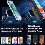UYUXIO 15W Fast Charge Magnetic Wireless Car Charger | Air Vent Phone Holder for iP additional angle
