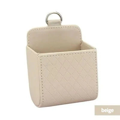 Car Leather Storage Box, Car Air Outlet Hanging Storage Bag, Dashboard, Mobile Phone lifestyle view