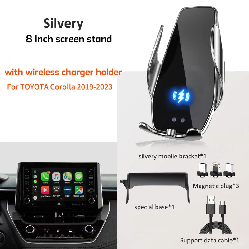 Car Mobile Phone Holder For Toyota Corolla 2019-2023 8-inch Screen Fix Special Bracket Gravity GPS Cell Phone Holder
