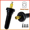 4pcs TPMS Tire Pressure Sensor Rubber Valve Stem | Snap-On Replacement for Chevy Camaro, Ford F-150,