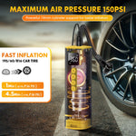 CARSUN 12V 150PSI Portable Car Tire Air Pump | Wired Inflator with Extended Cord alternate view